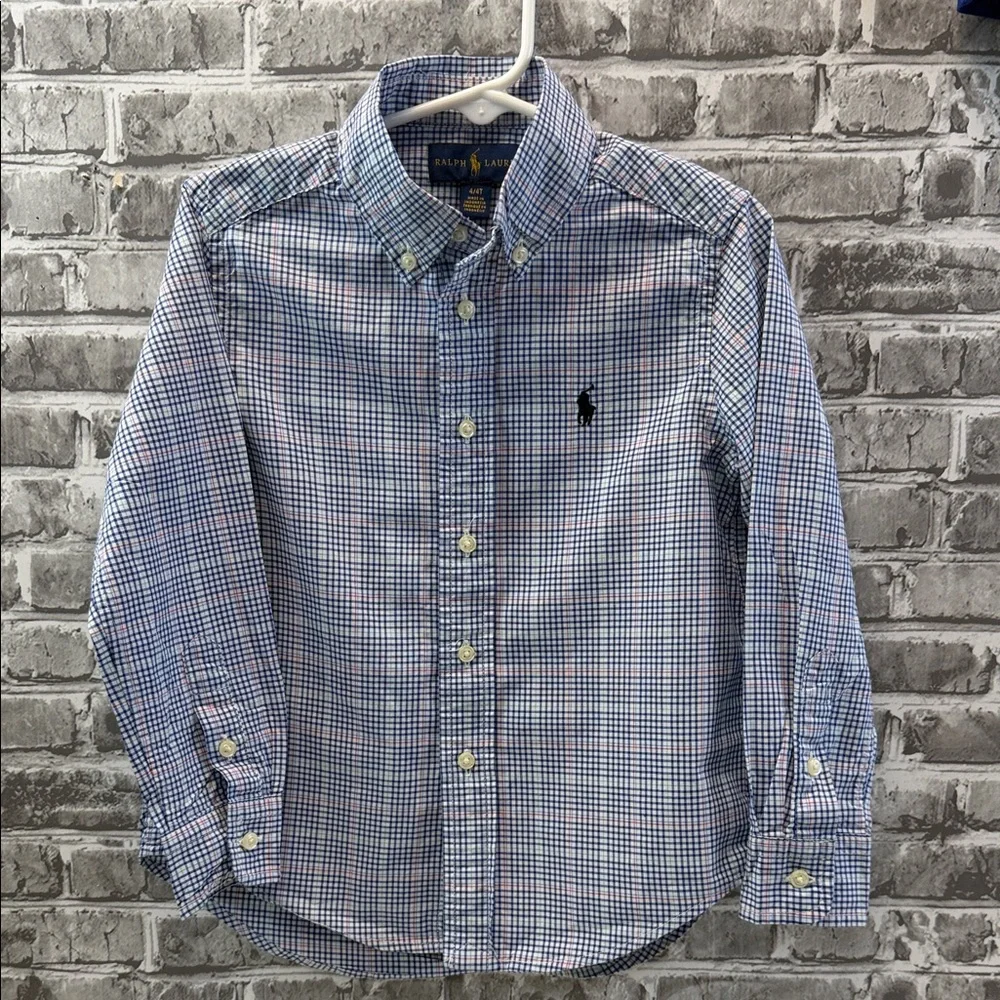 Ralph Lauren Boy's Plaid Button-Down‎ Shirt